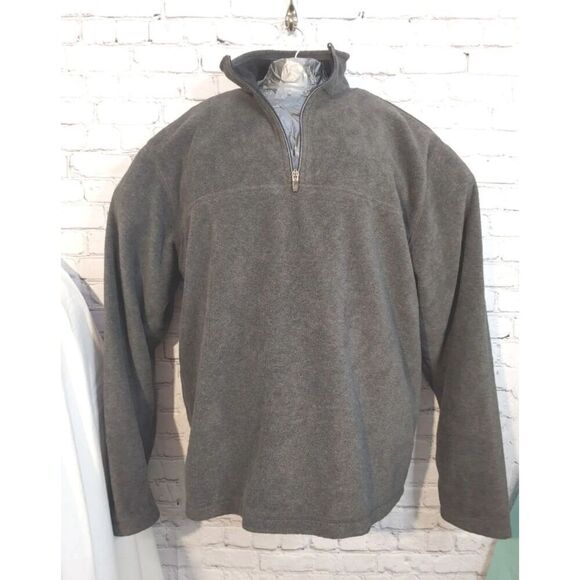 Footlocker Men's Size XL Grey 1/4 Zip Fleece Sweatshirt. - Picture 1 of 5